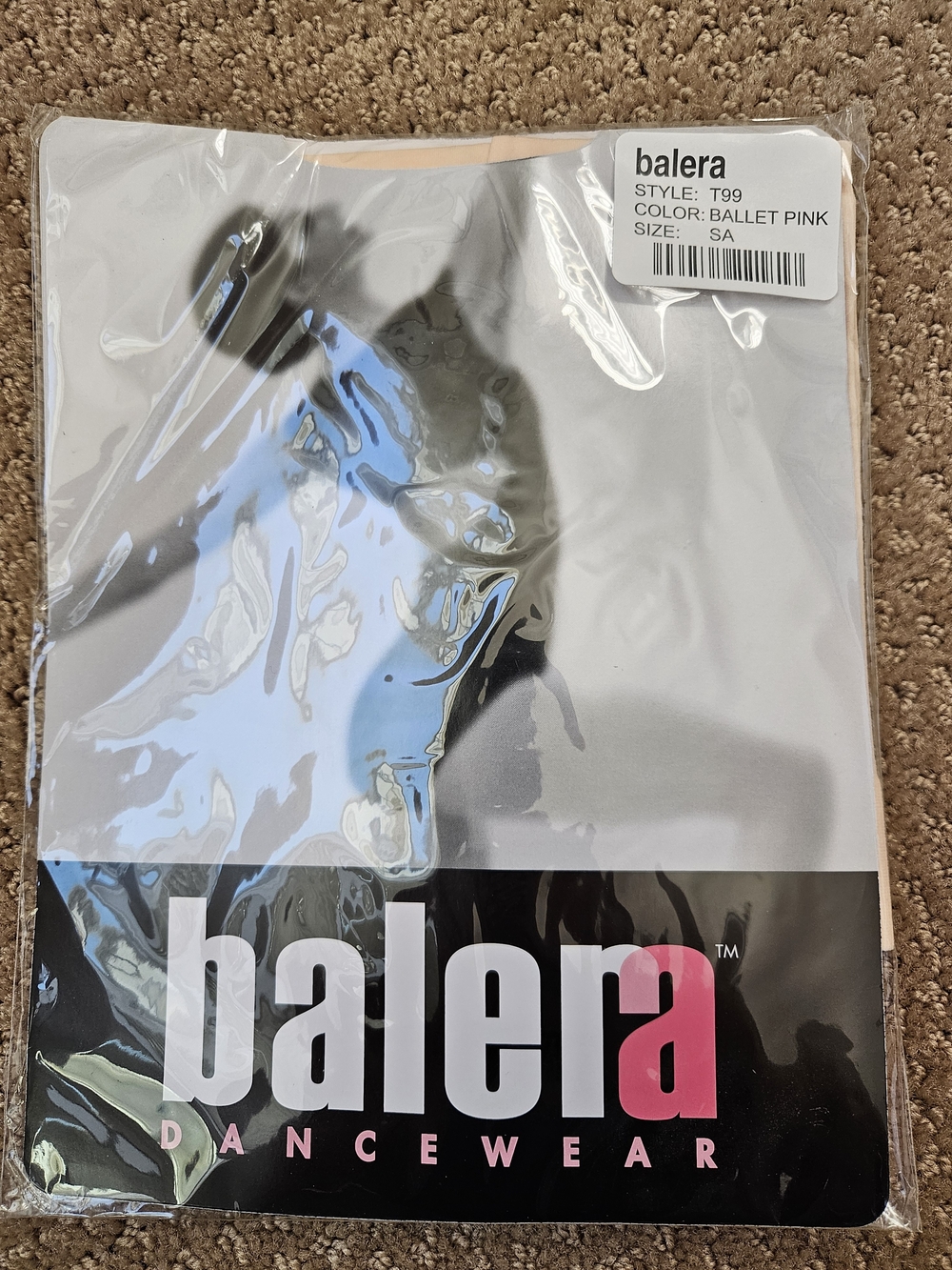 Brand New in Package Balera footed ballet tights in Ballet Pink size Adult Small